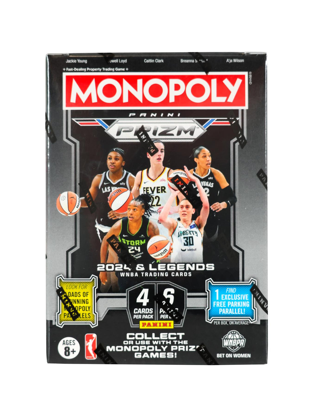 2024 Panini Prizm Monopoly WNBA Basketball Blaster Box (Millionaire White!)
