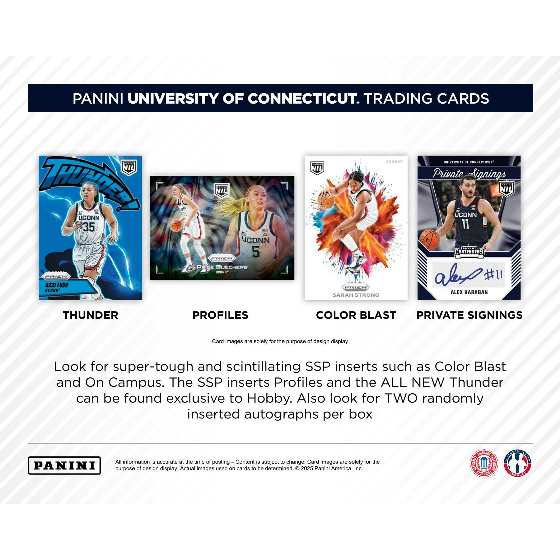 2024/25 Panini UConn Collegiate Basketball Hobby Box