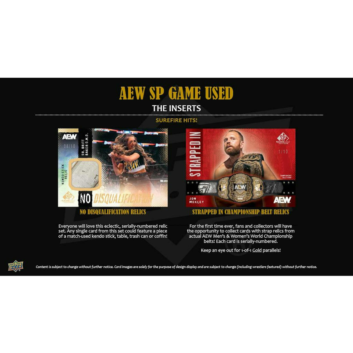 2025 Upper Deck AEW SP Game Used Wrestling Hobby 18-Box Case