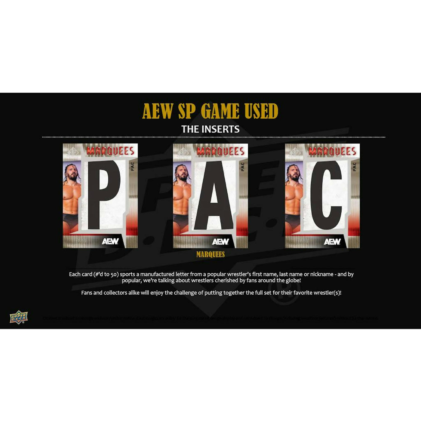 2025 Upper Deck AEW SP Game Used Wrestling Hobby 18-Box Case