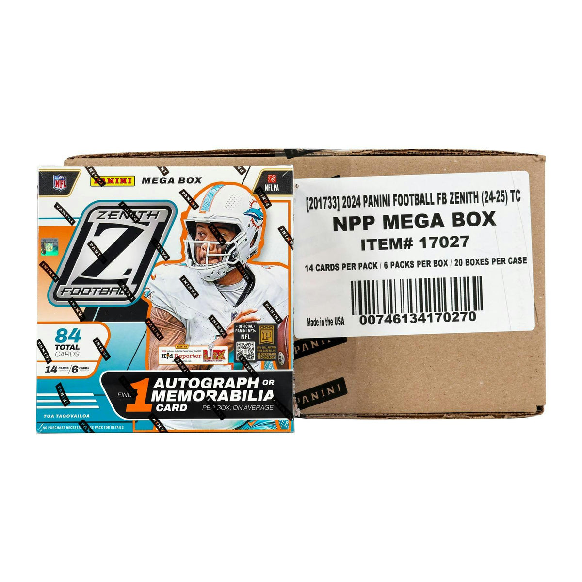 2024 Panini Zenith Football Mega 20-Box Case