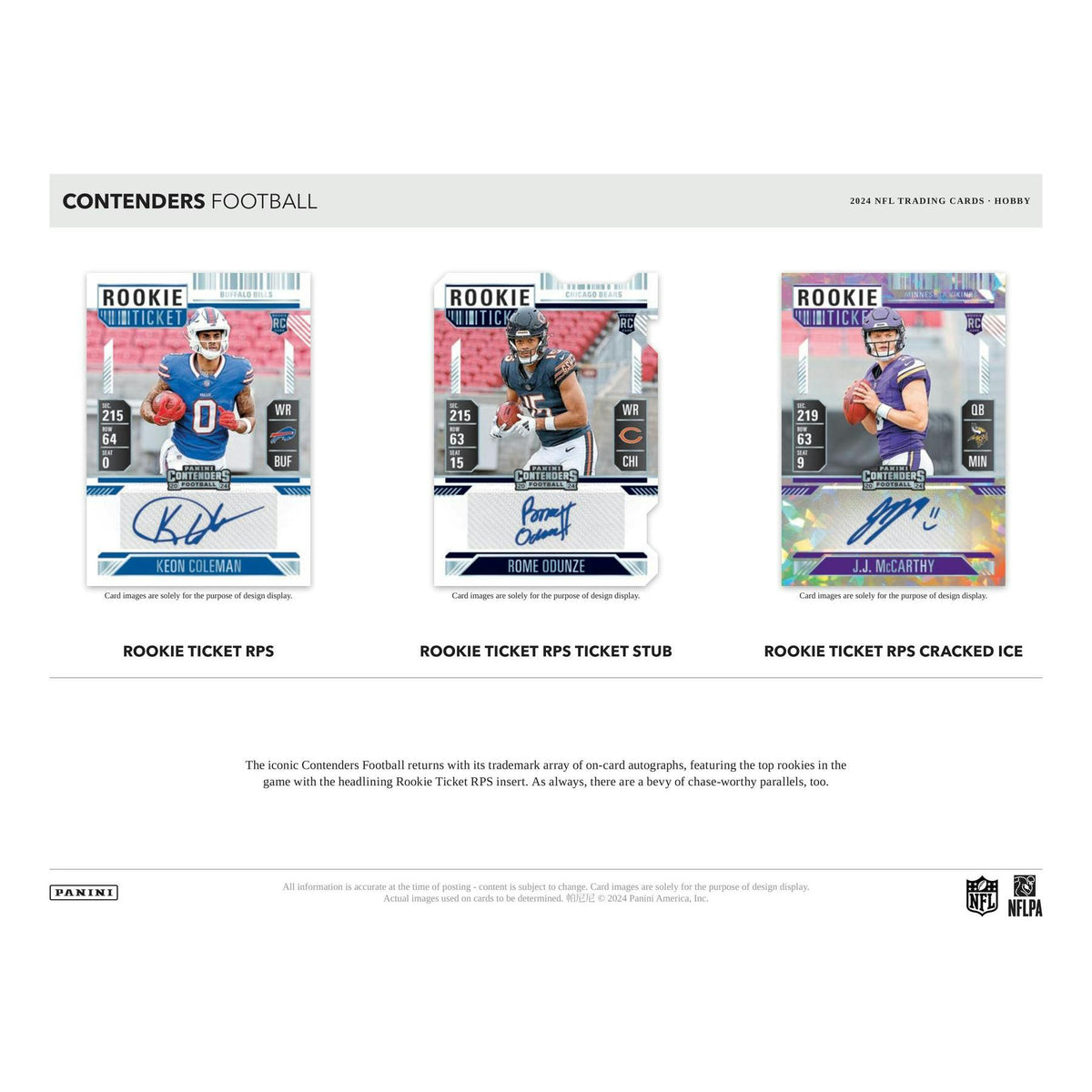 2024 Panini Contenders Football 1st Off The Line FOTL Hobby Box
