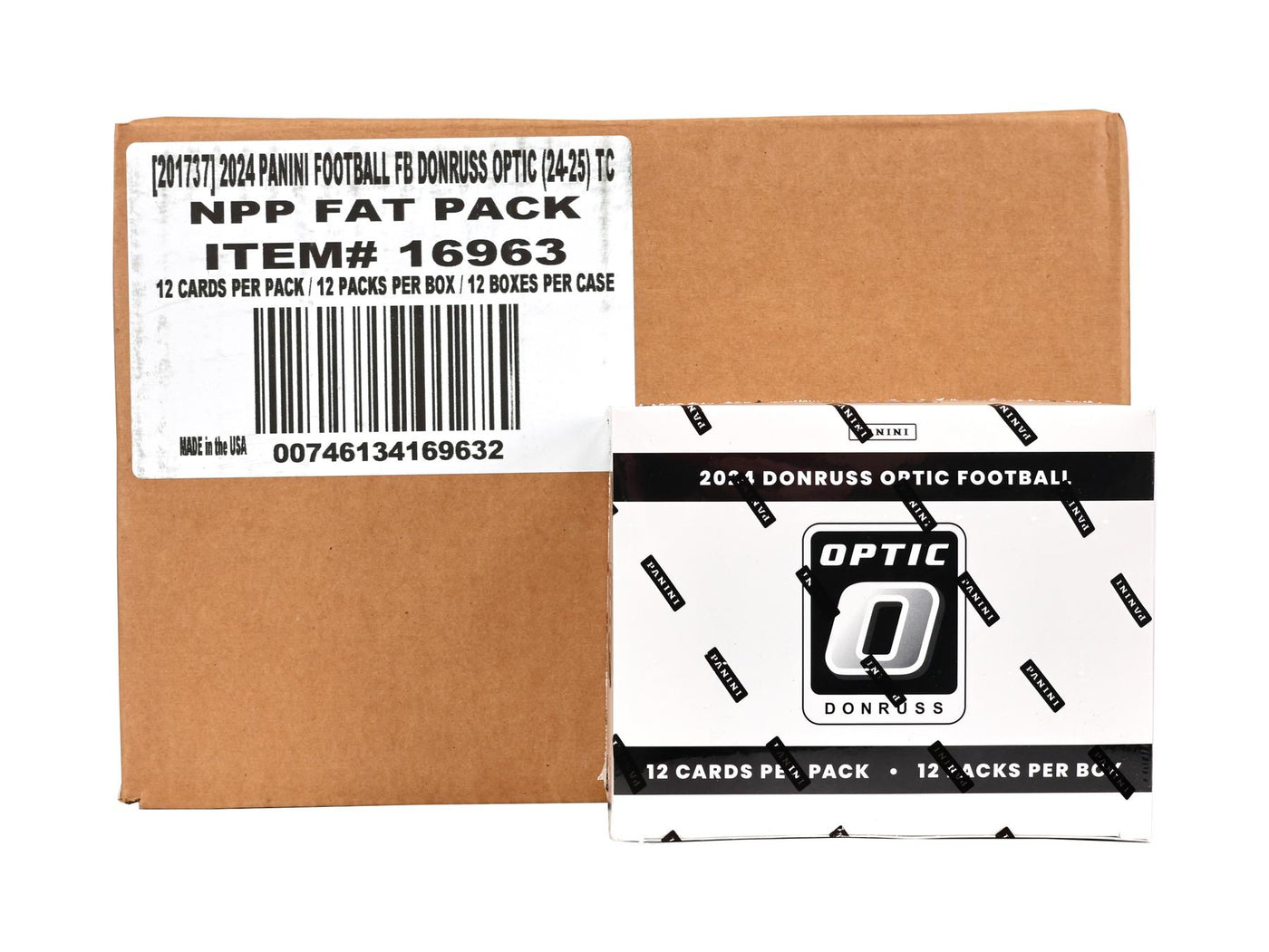 2024 Panini Donruss Optic Football Jumbo Value 12-Box Case