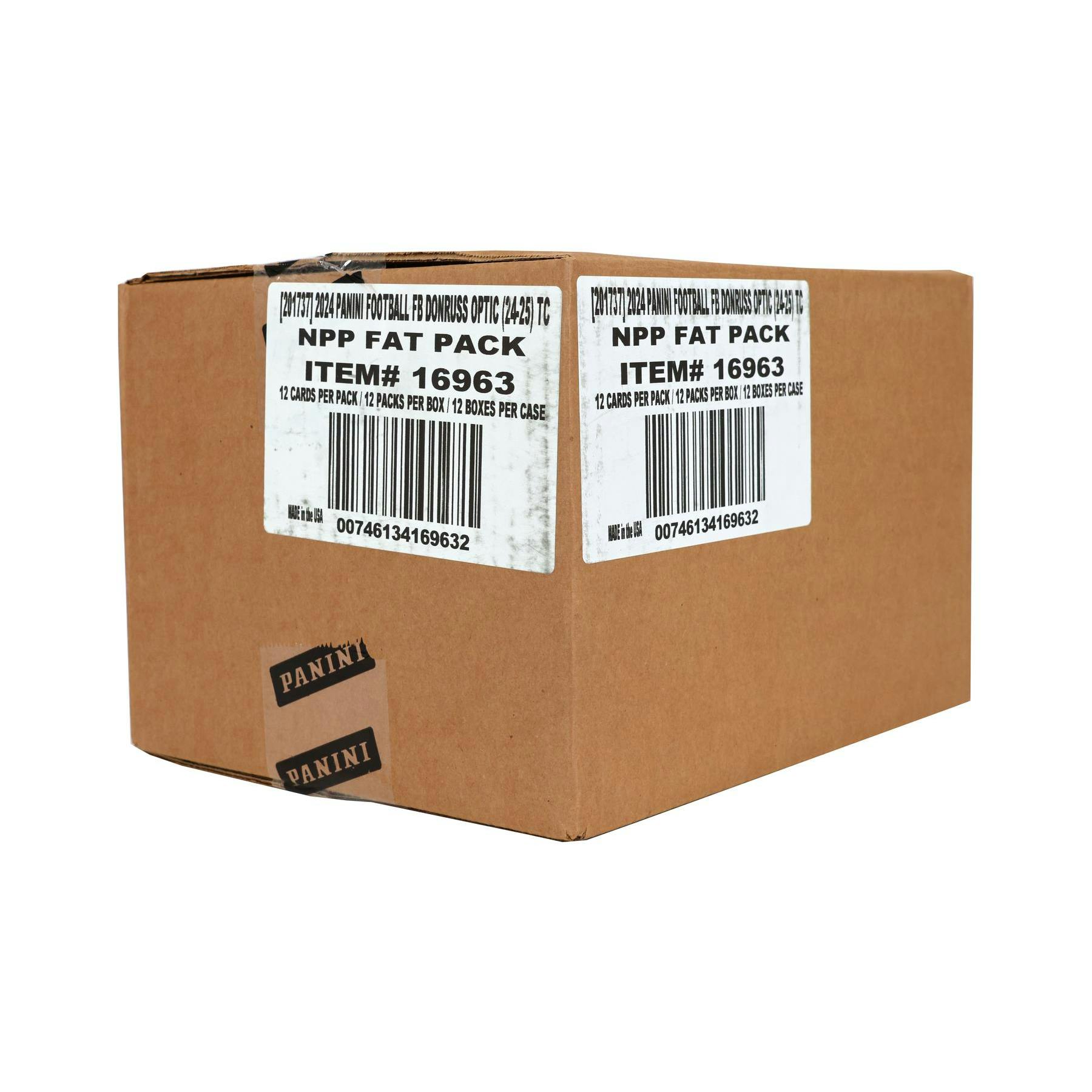 2024 Panini Donruss Optic Football Jumbo Value 12-Box Case