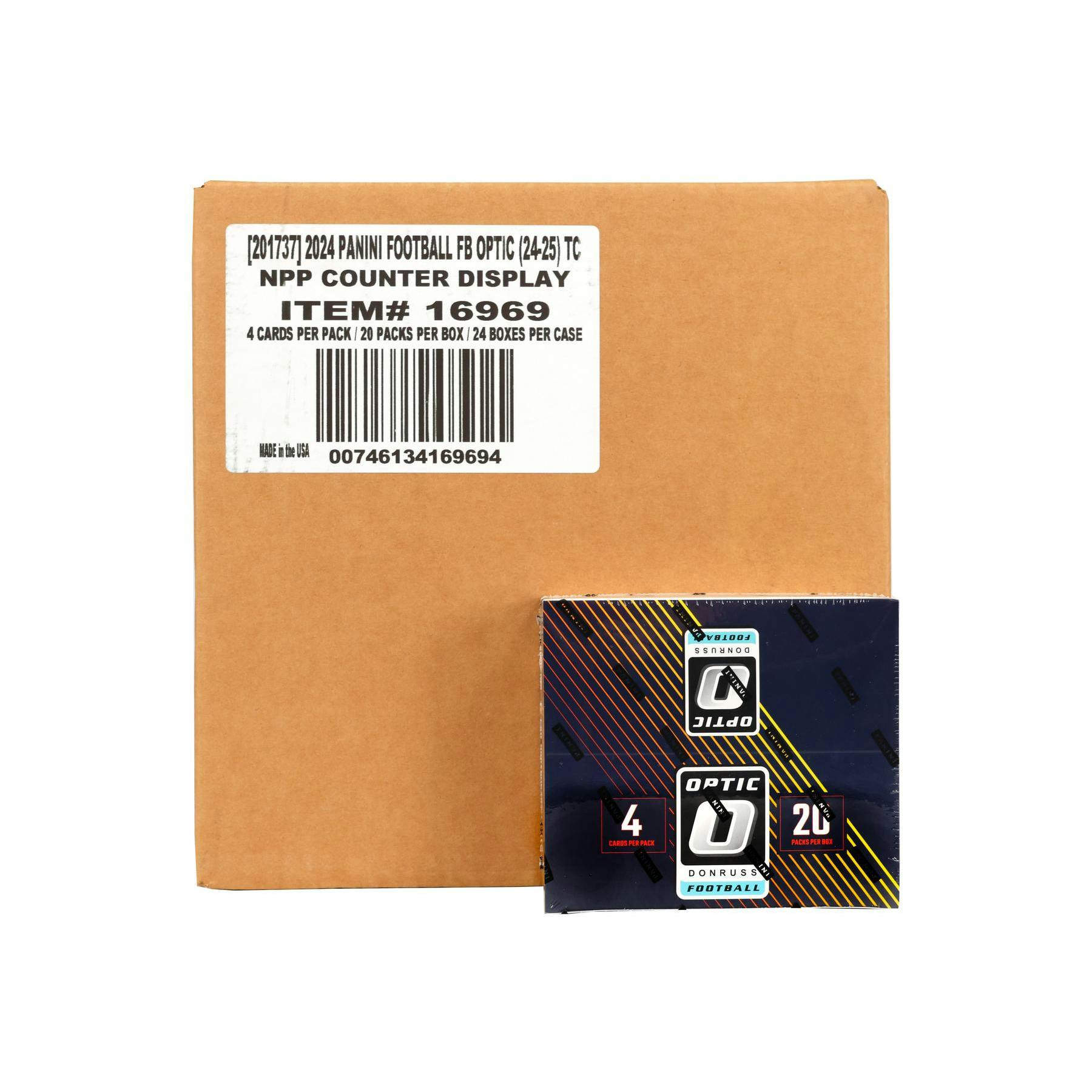 2024 Panini Donruss Optic Football 20-Pack Retail 24-Box Case
