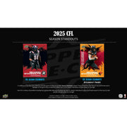 2025 Upper Deck CFL Canadian Football League Hobby 20-Box Case