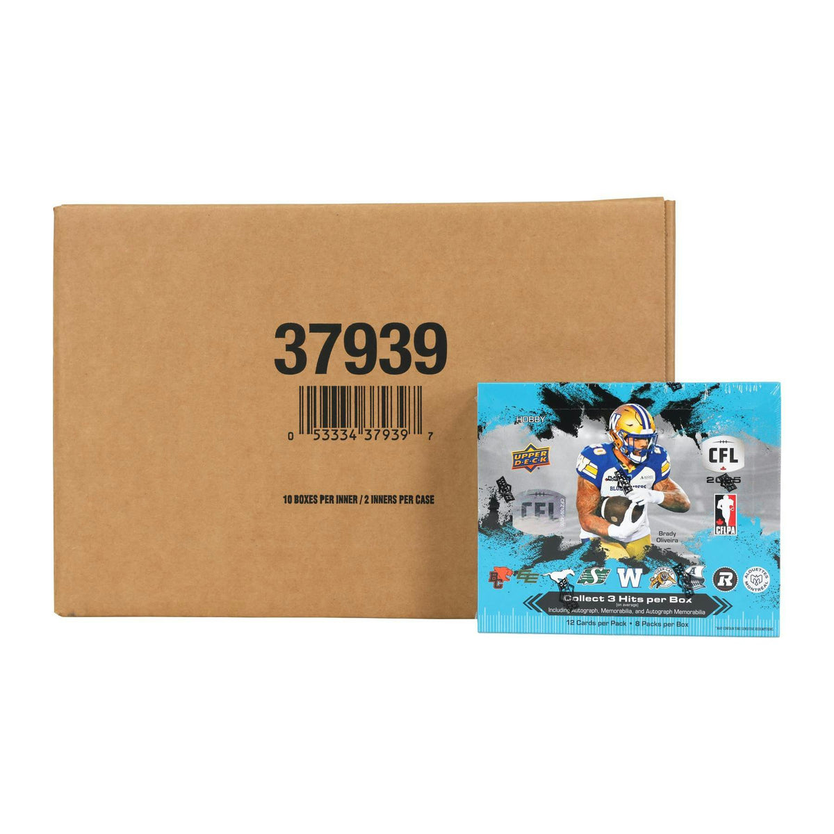 2025 Upper Deck CFL Canadian Football League Hobby 20-Box Case