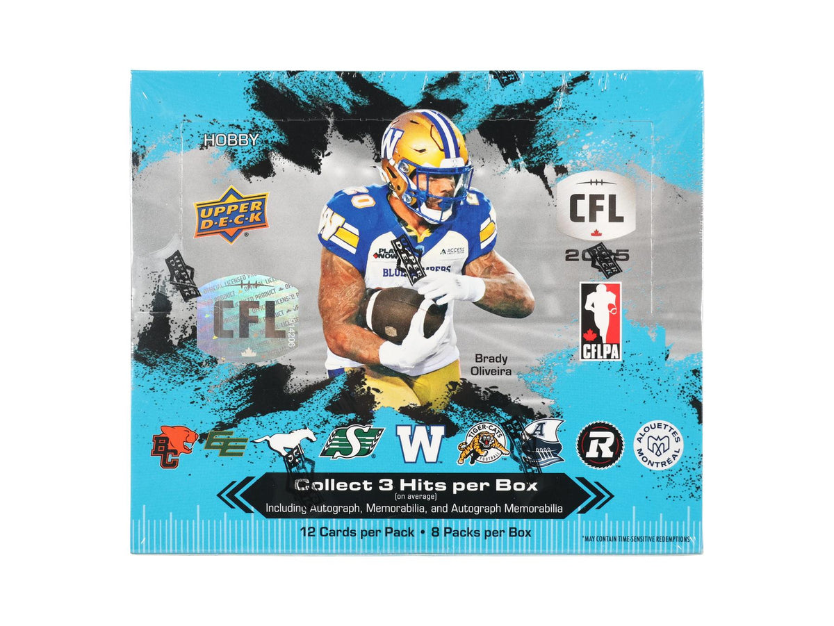 2025 Upper Deck CFL Canadian Football League Hobby Box