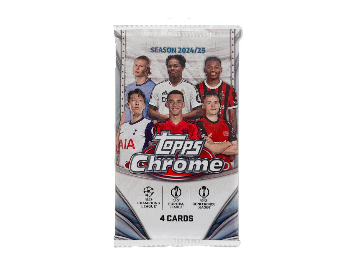 2024/25 Topps Chrome UEFA Club Competitions Soccer Blaster Pack