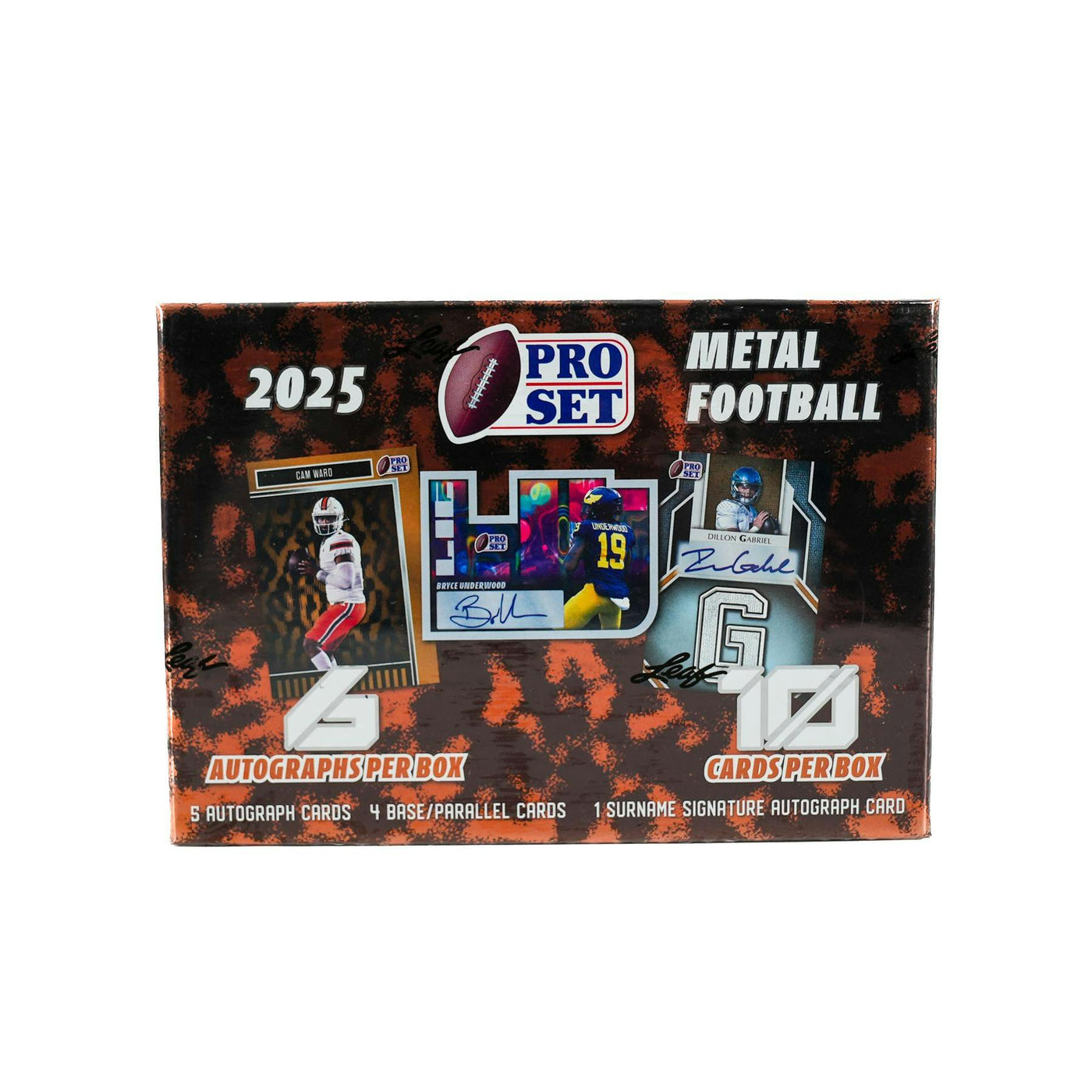 2025 Leaf Pro Set Metal Football Hobby Box