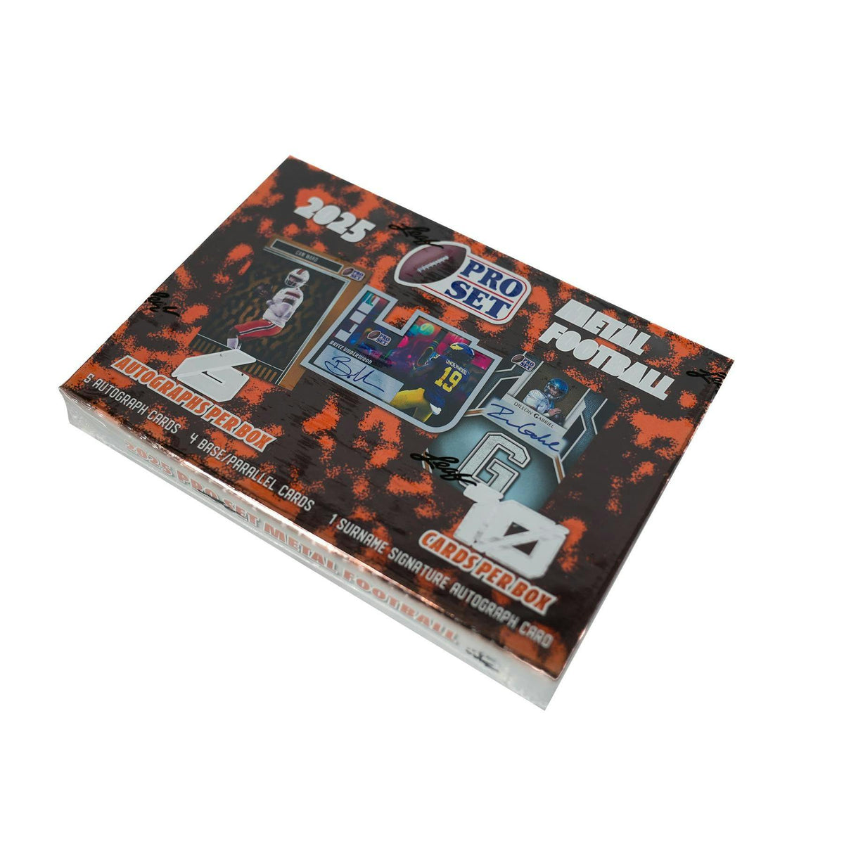 2025 Leaf Pro Set Metal Football Hobby 10-Box Case