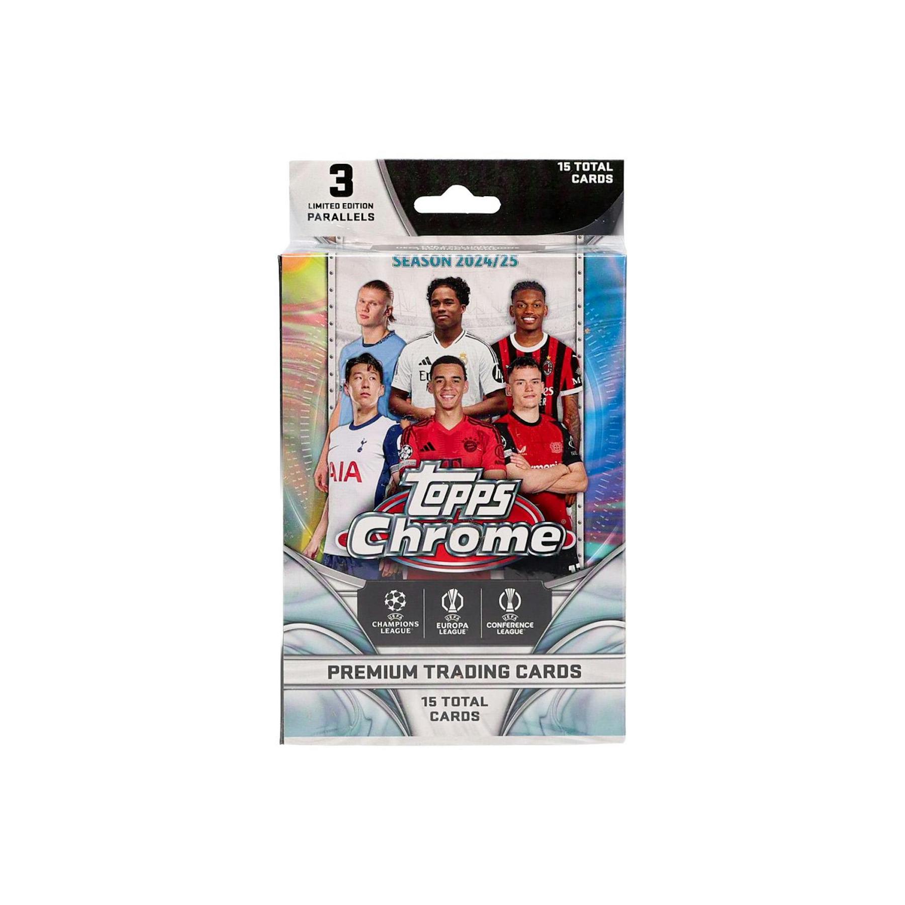 2024/25 Topps Chrome UEFA Club Competitions Soccer Hanger Box