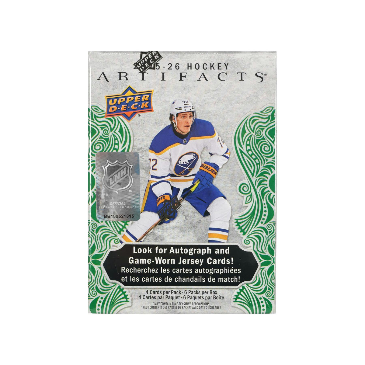 2025/26 Upper Deck Artifacts Hockey Blaster Box