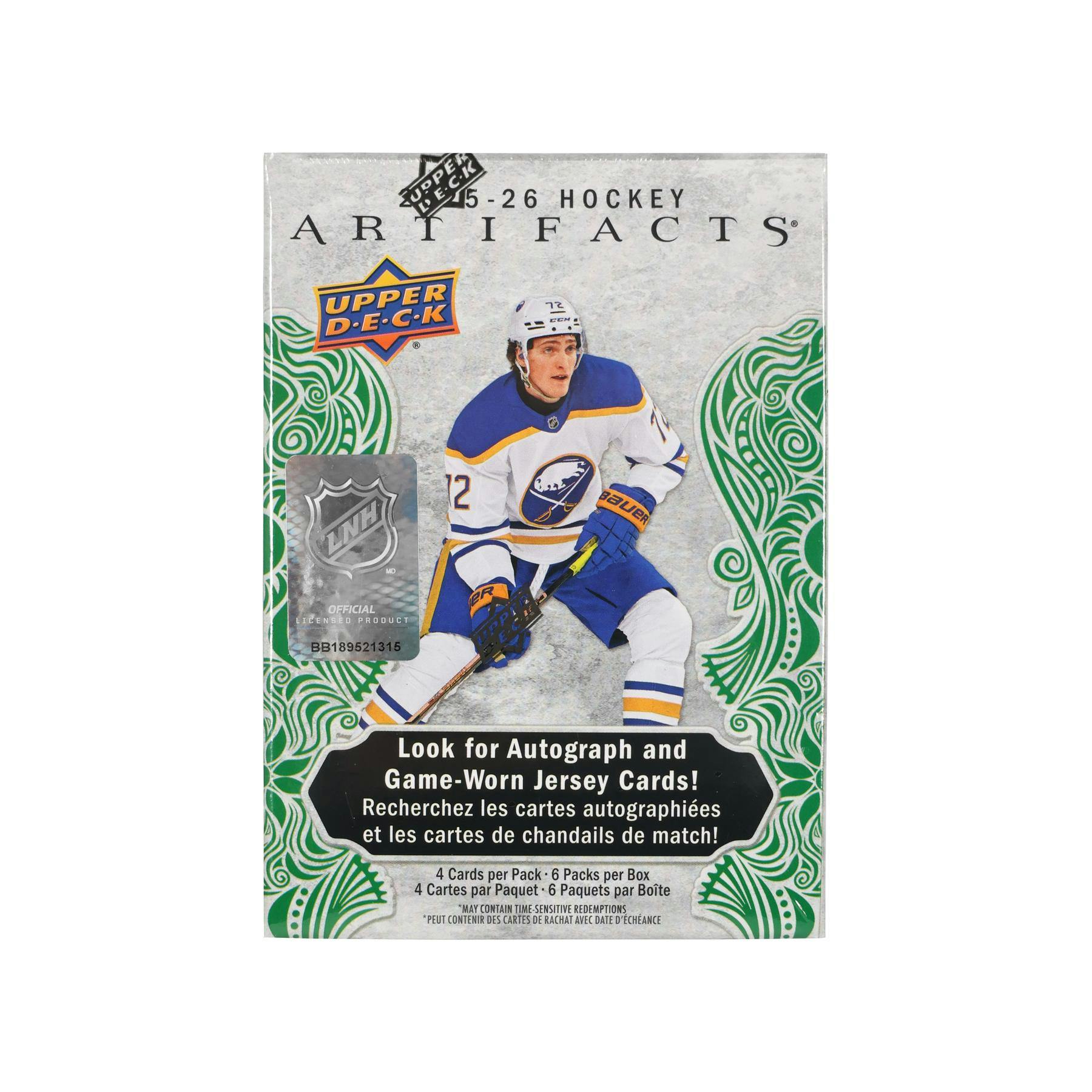 2025/26 Upper Deck Artifacts Hockey Blaster Box