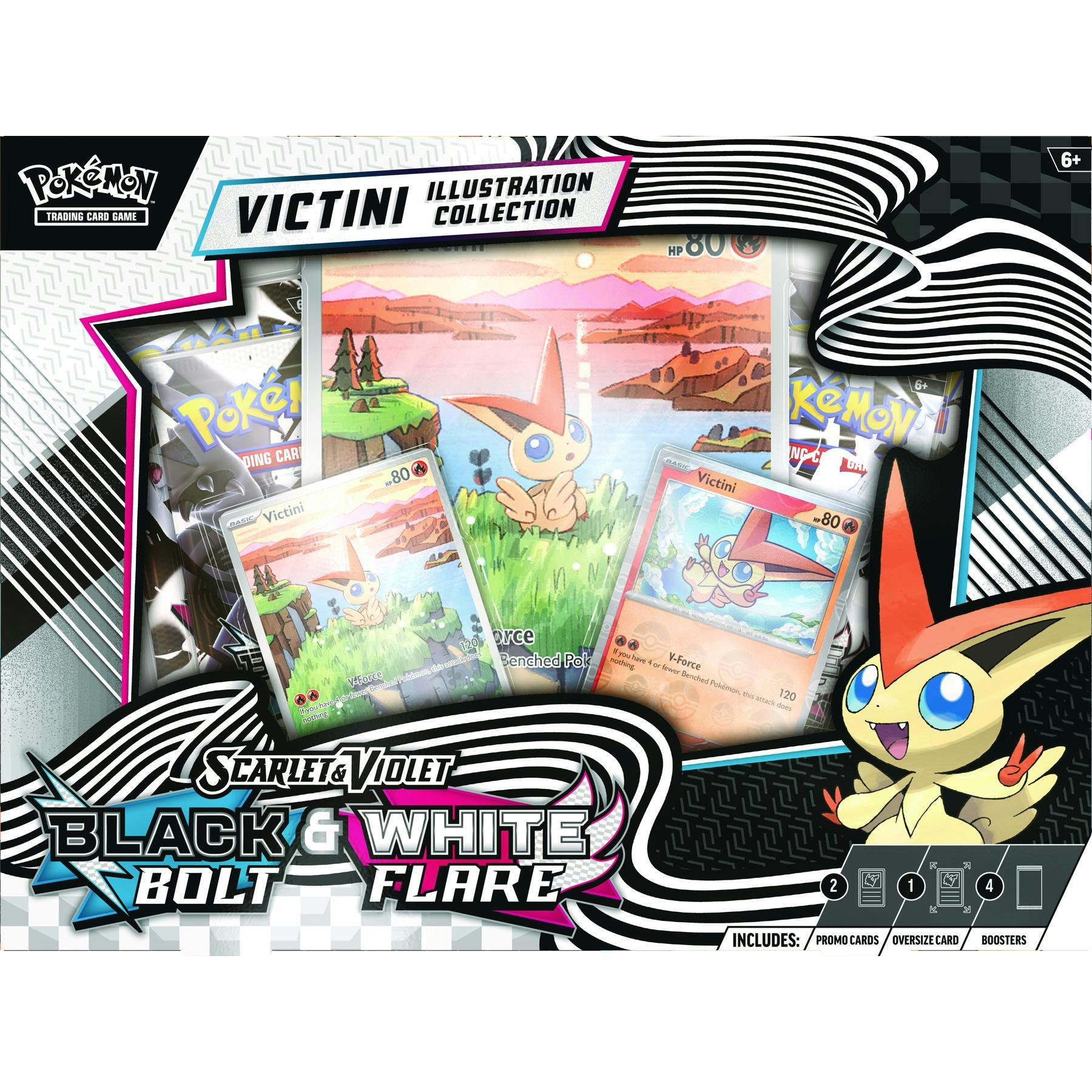 Pokemon Unova Victini Illustration Collection Box (Black Bolt / White Flare)