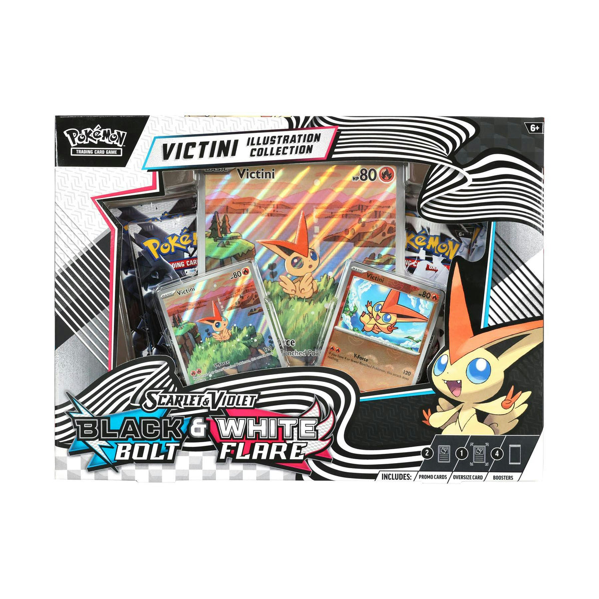 Pokemon Unova Victini Illustration Collection Box (Black Bolt / White Flare)