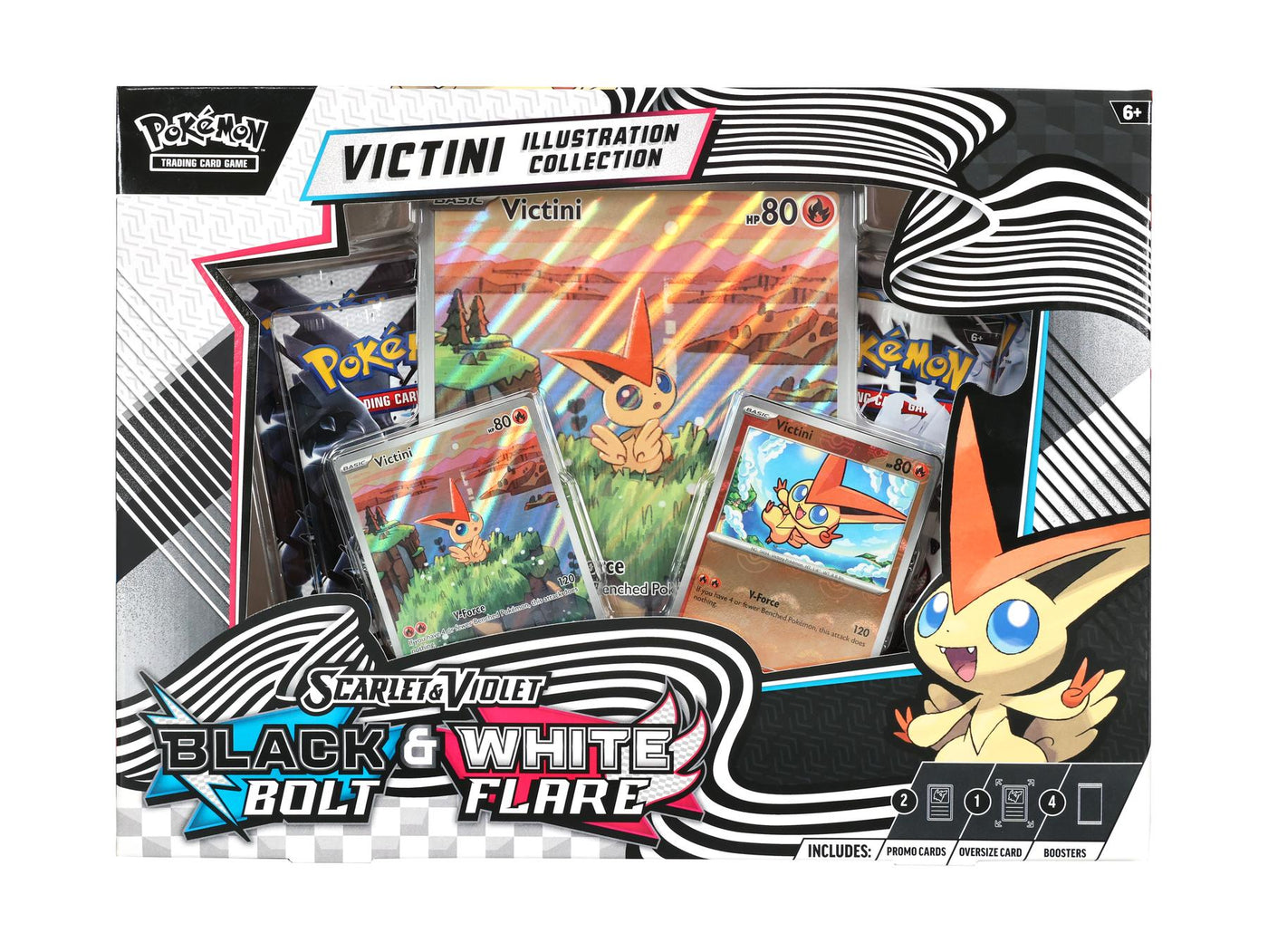 Pokemon Unova Victini Illustration Collection Box (Black Bolt / White Flare)