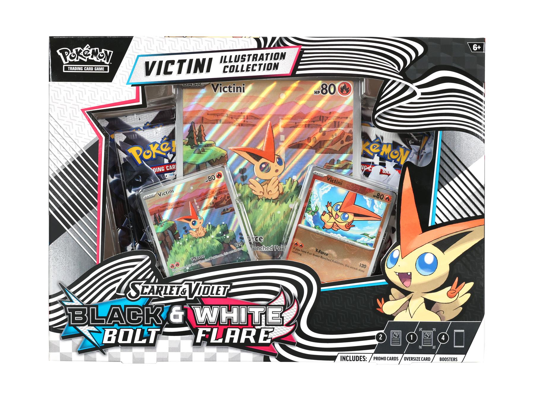 Pokemon Unova Victini Illustration Collection Box (Black Bolt / White Flare)