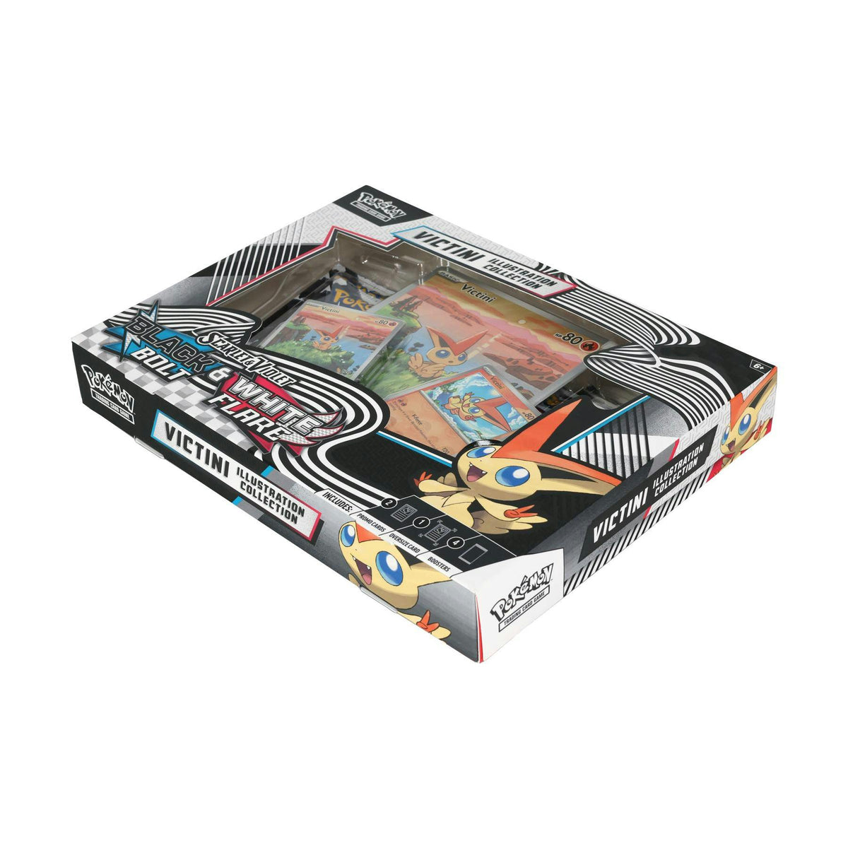 Pokemon Unova Victini Illustration Collection Box (Black Bolt / White Flare)