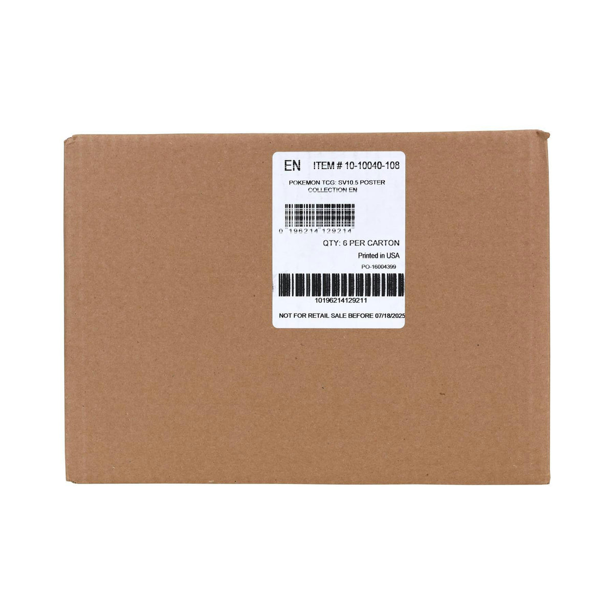 Pokemon Unova Poster Collection 6-Box Case (Black Bolt / White Flare)