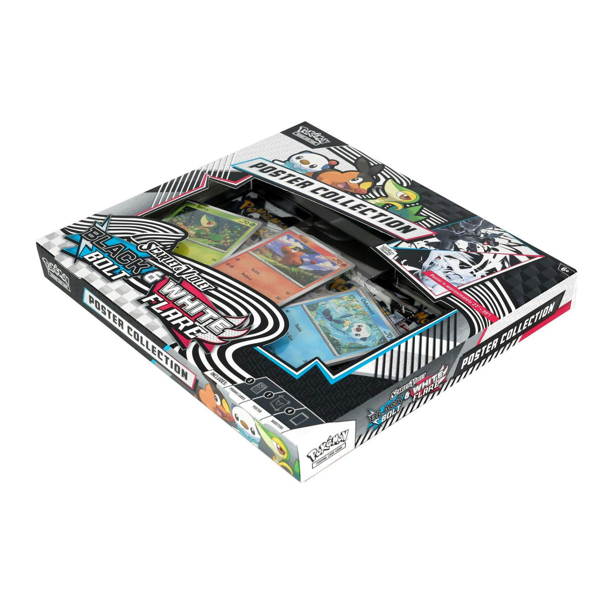 Pokemon Unova Poster Collection 6-Box Case (Black Bolt / White Flare)
