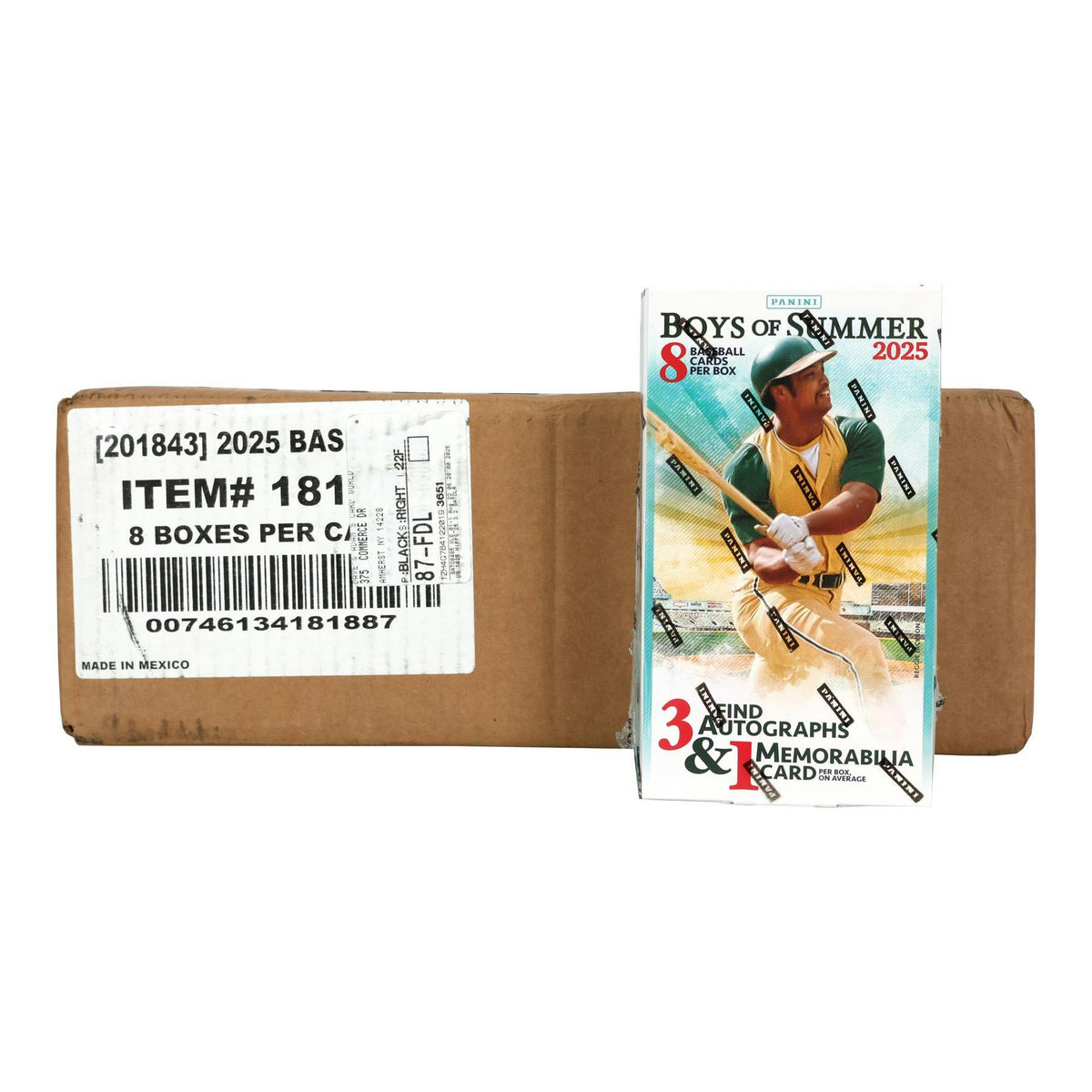 2025 Panini Boys of Summer Baseball Hobby 8-Box Case