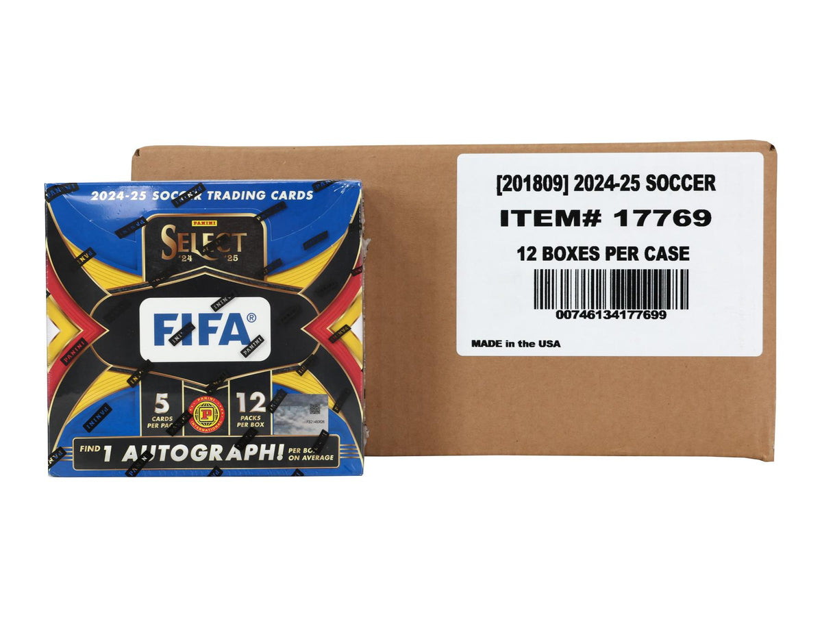 2024/25 Panini Select FIFA Soccer International Hobby 12-Box Case