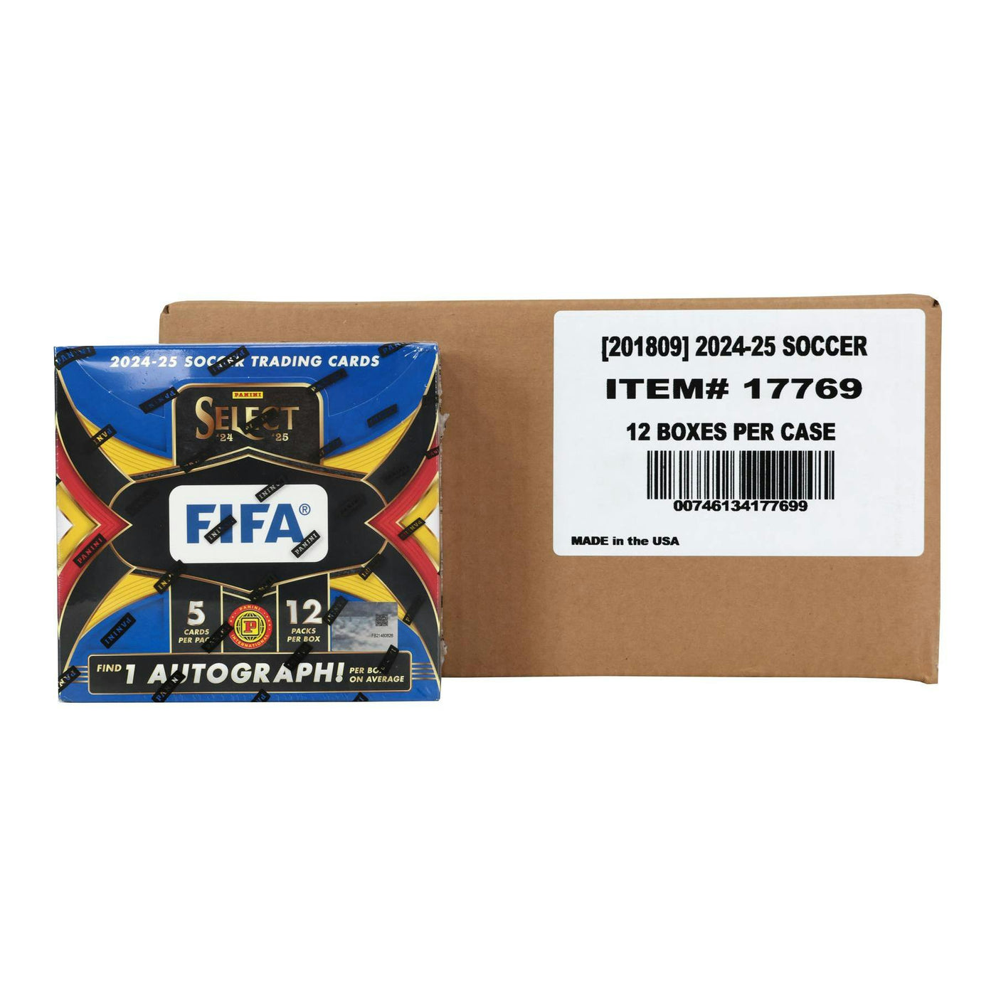 2024/25 Panini Select FIFA Soccer International Hobby 12-Box Case