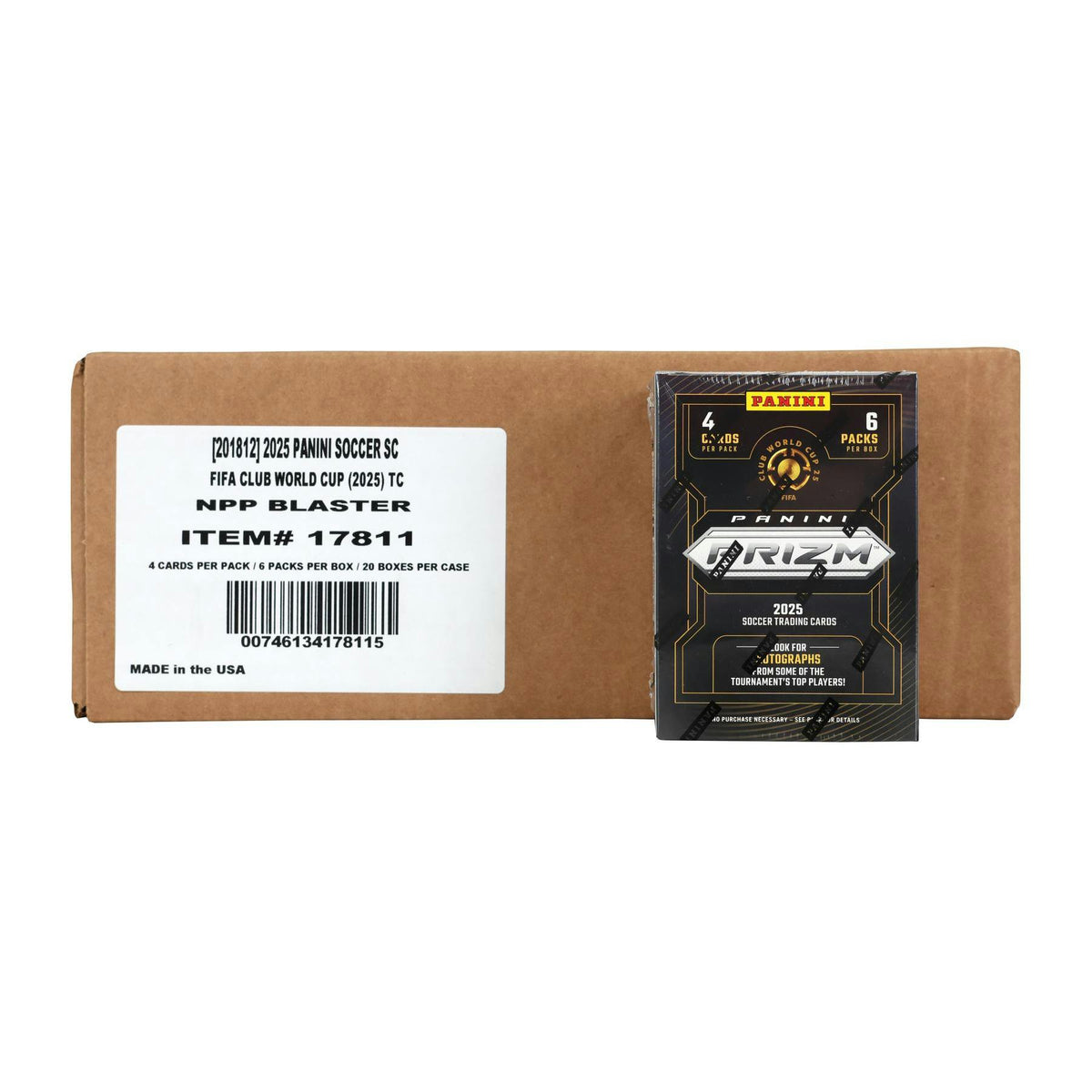 2025 Panini Prizm FIFA Club World Cup Soccer Blaster 20-Box Case