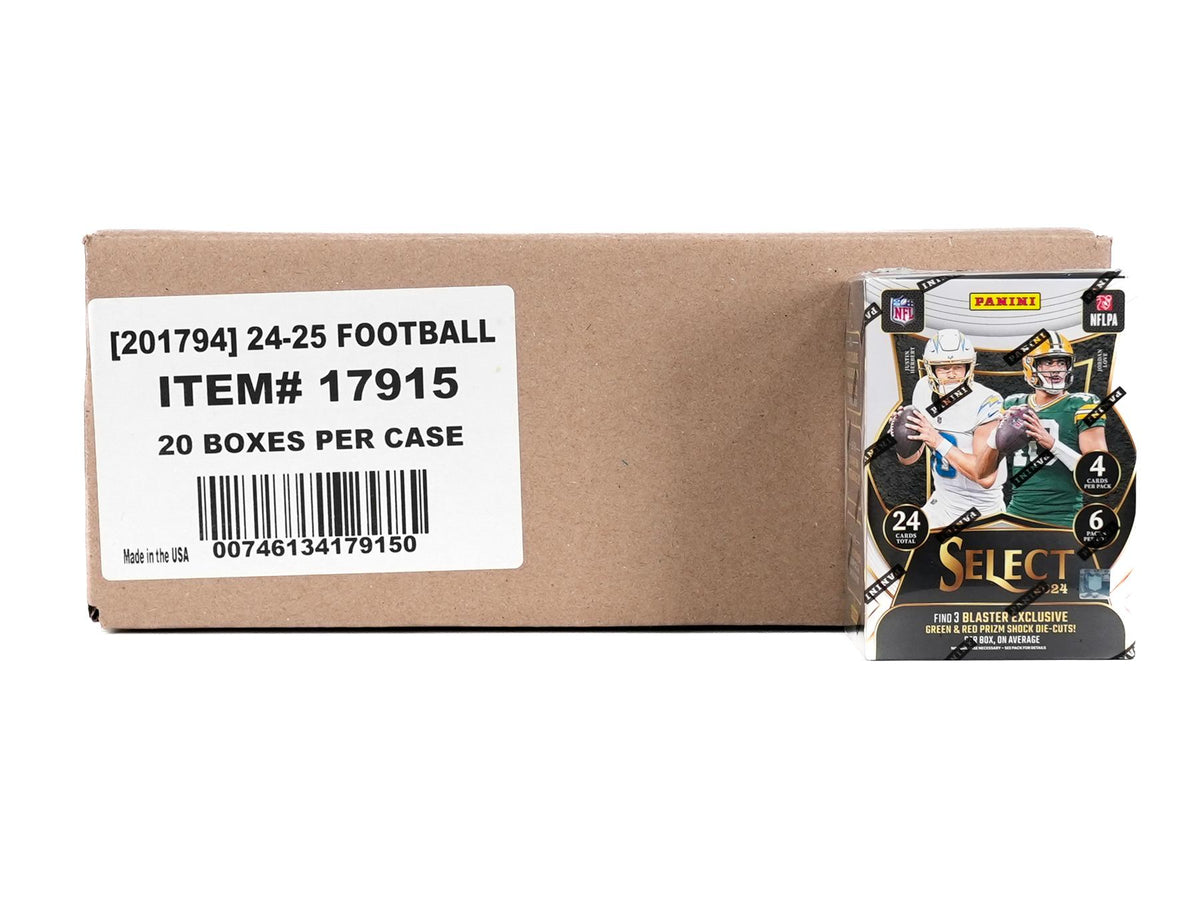 2024 Panini Select Football Blaster Hobby 20-Box Case