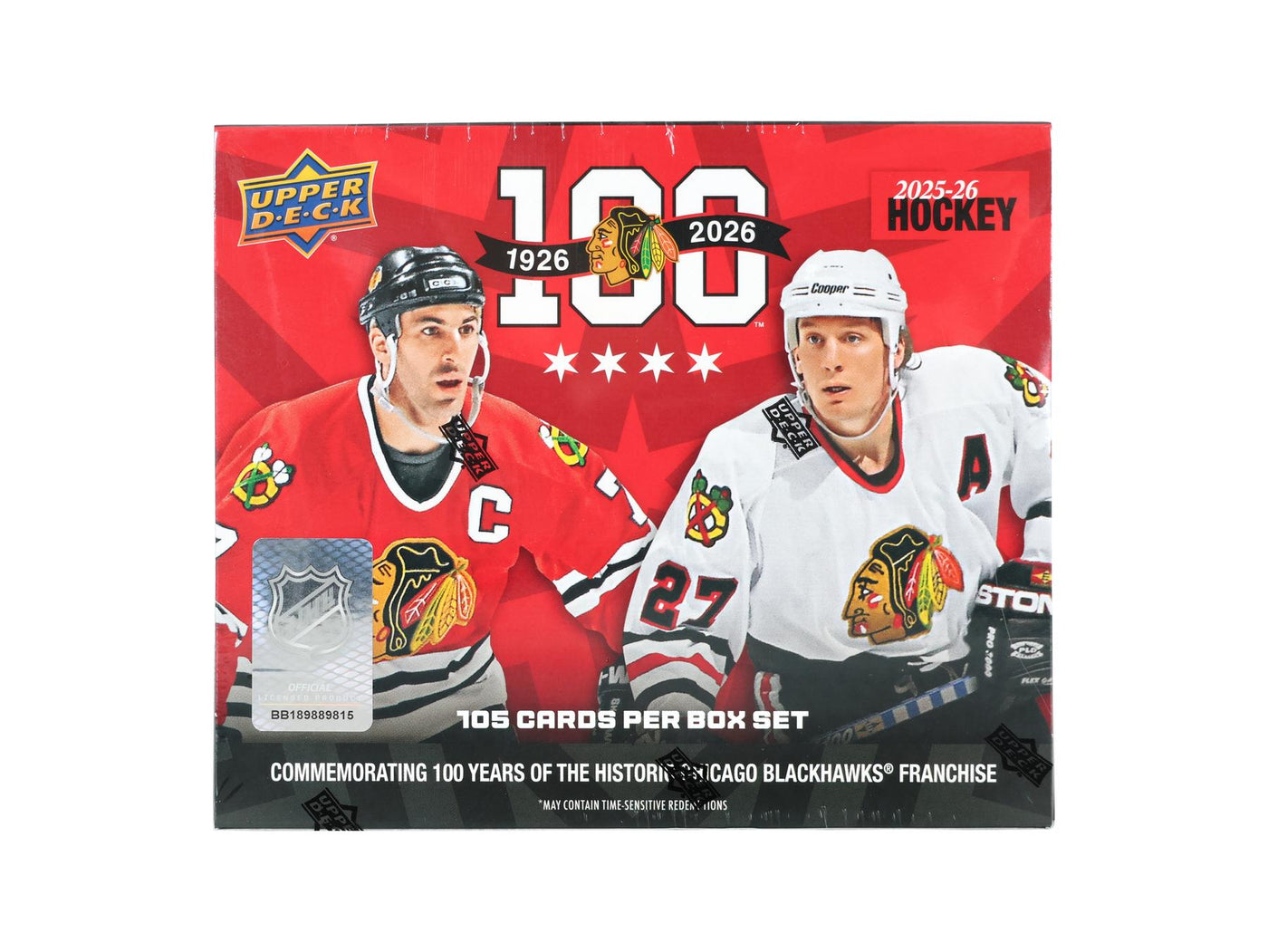 2025/26 Upper Deck Chicago Blackhawks Centennial Hockey Box Set