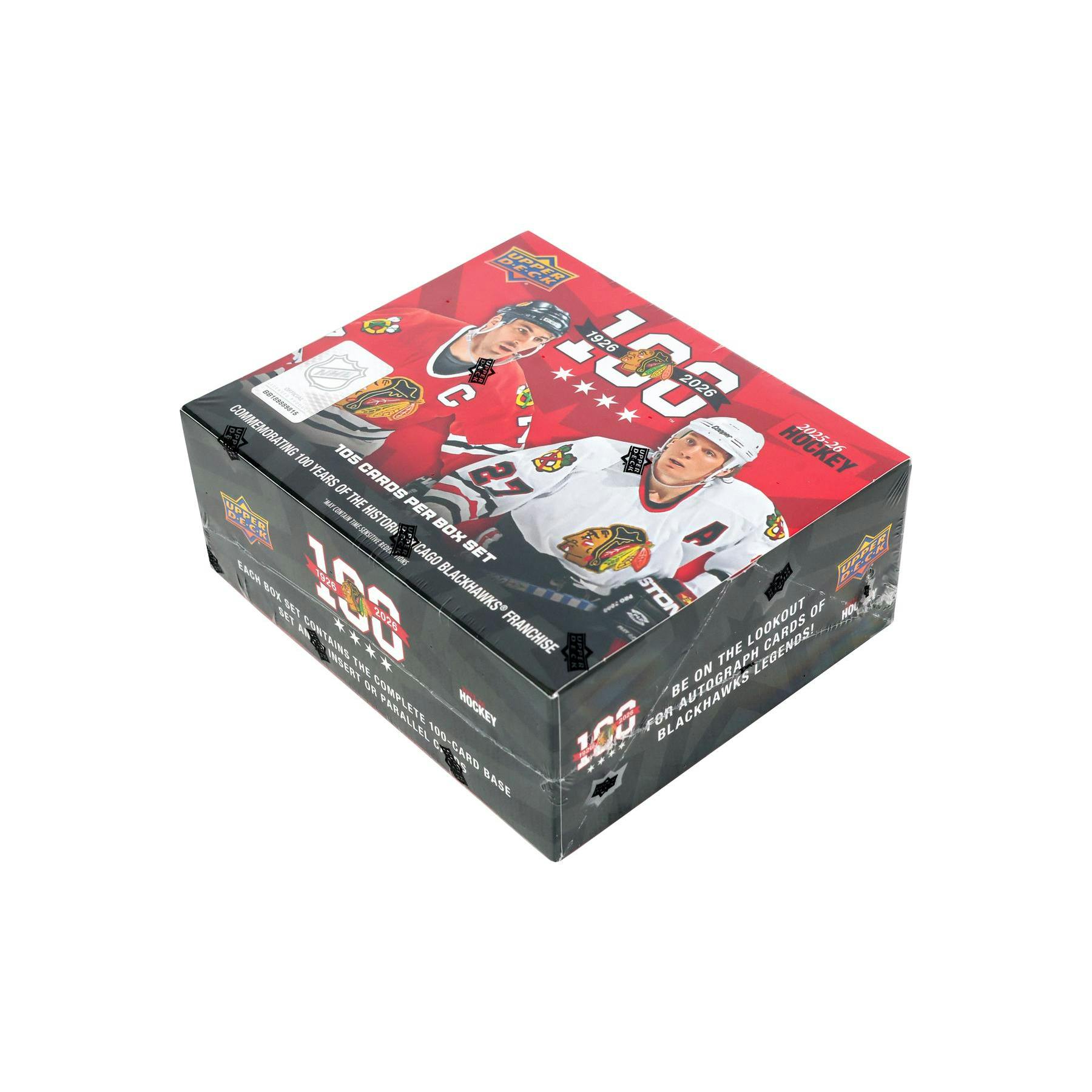 2025/26 Upper Deck Chicago Blackhawks Centennial Hockey Box 20-Set Case