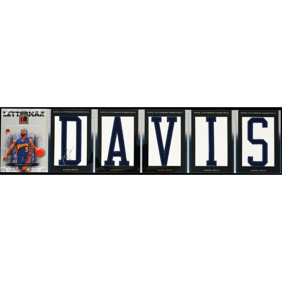 2007/08 Topps Letterman Basketball #BD Baron Davis Name Booklet Patch Auto #10/19