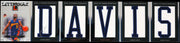2007/08 Topps Letterman Basketball #BD Baron Davis Name Booklet Patch Auto #10/19