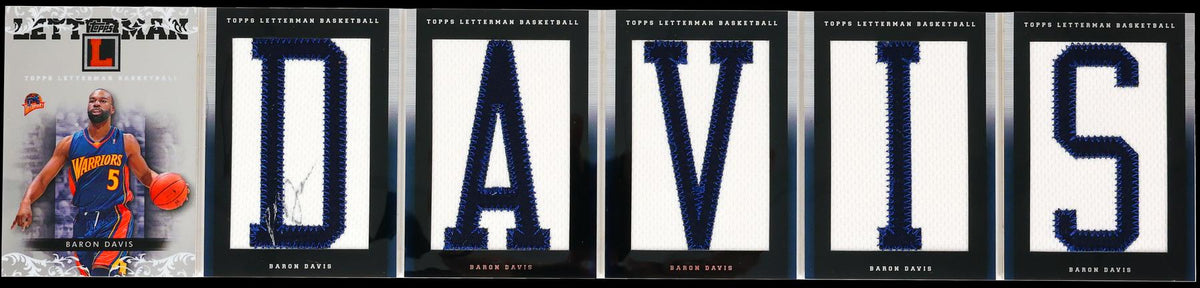 2007/08 Topps Letterman Basketball #BD Baron Davis Name Booklet Patch Auto #10/19