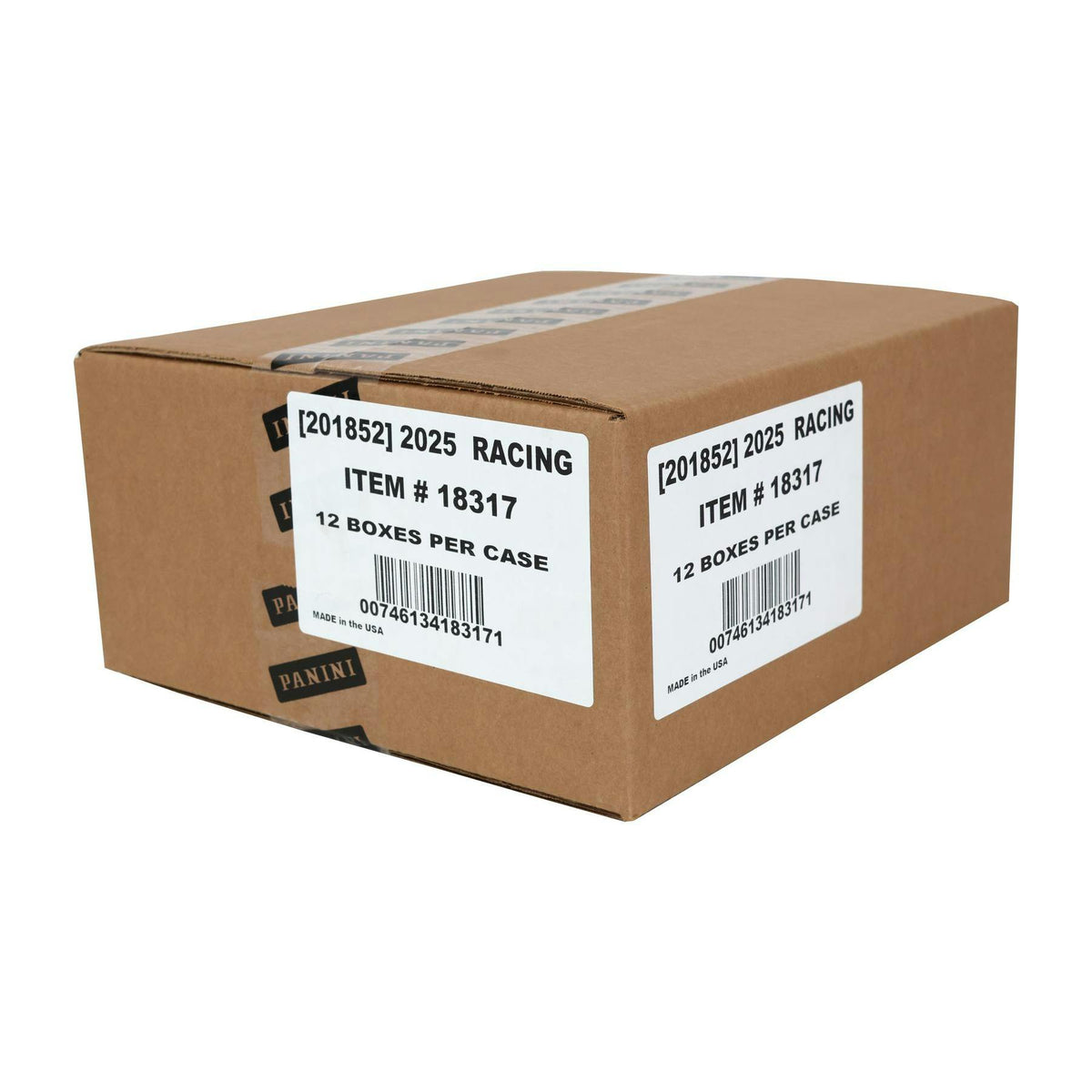 2025 Panini Select NASCAR Racing Hobby 12-Box Case