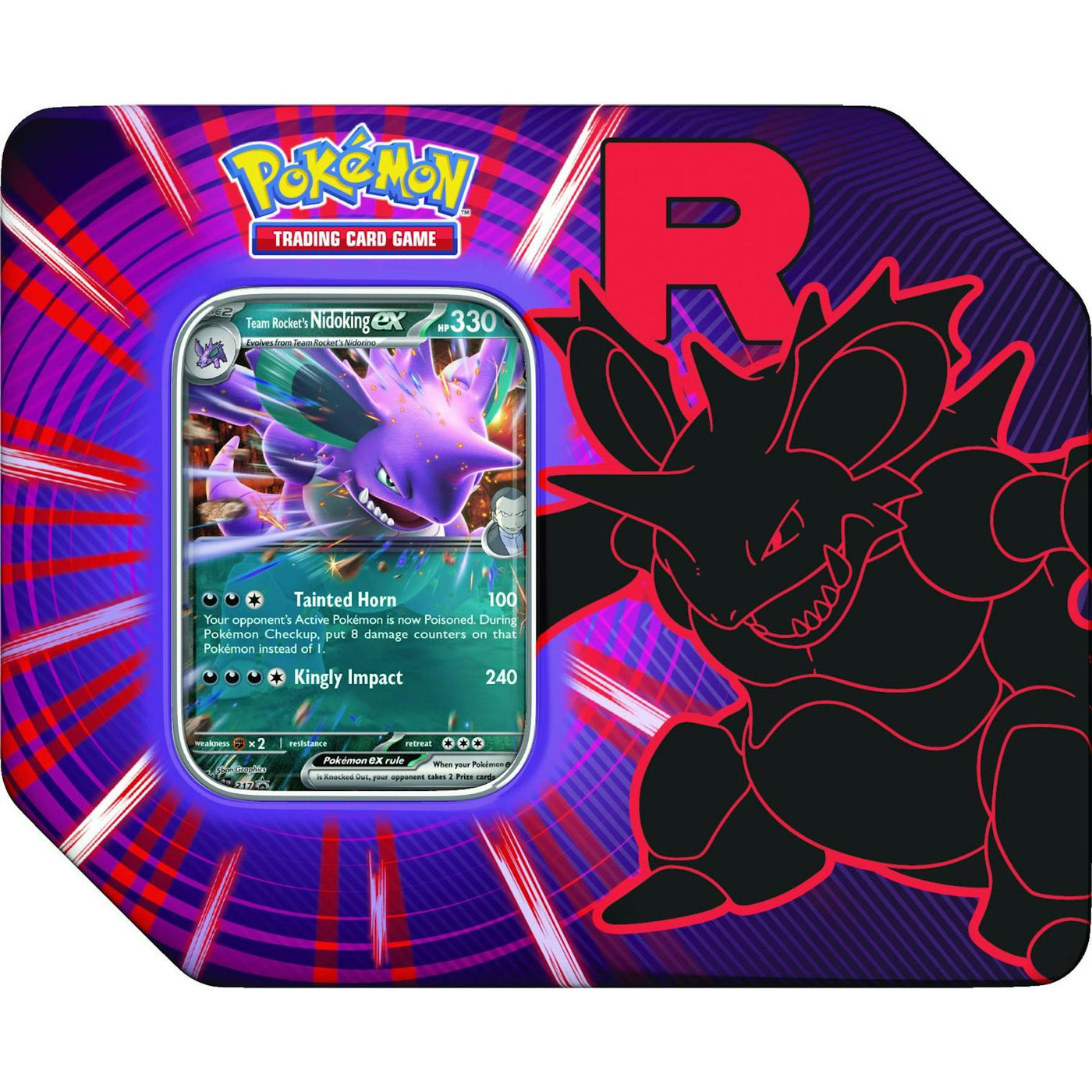 Pokemon Team Rocket 6-Tin Case