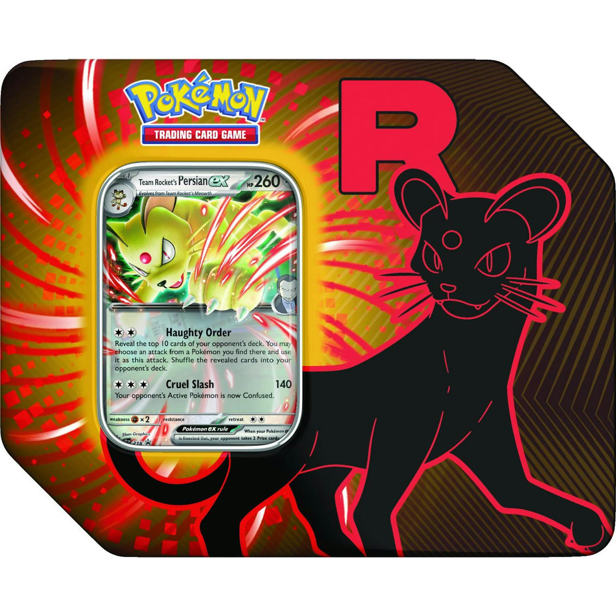 Pokemon Team Rocket 6-Tin Case