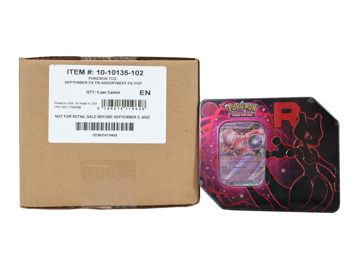 Pokemon Team Rocket 6-Tin Case