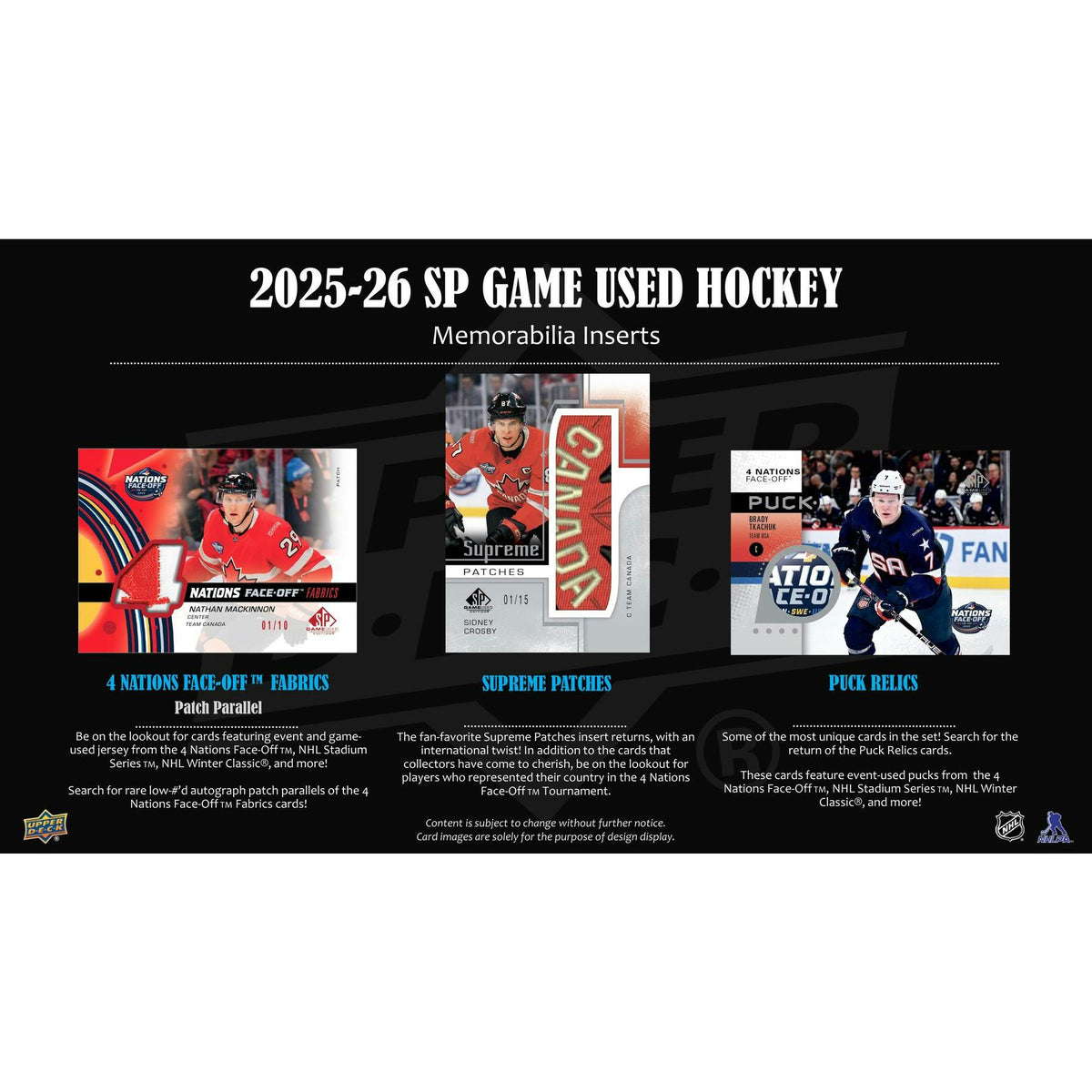 2025/26 Upper Deck SP Game Used Hockey Hobby Box