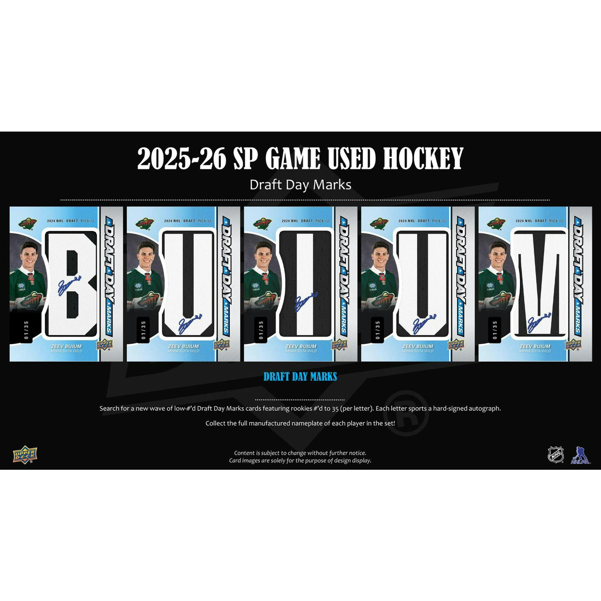 2025/26 Upper Deck SP Game Used Hockey Hobby 20-Box Case