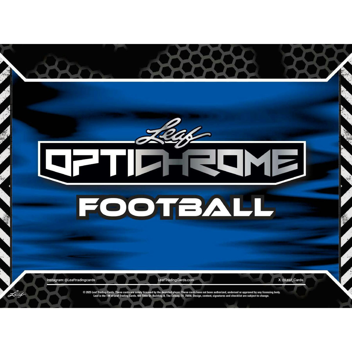 2025 Leaf Optichrome Football Hobby Jumbo Box