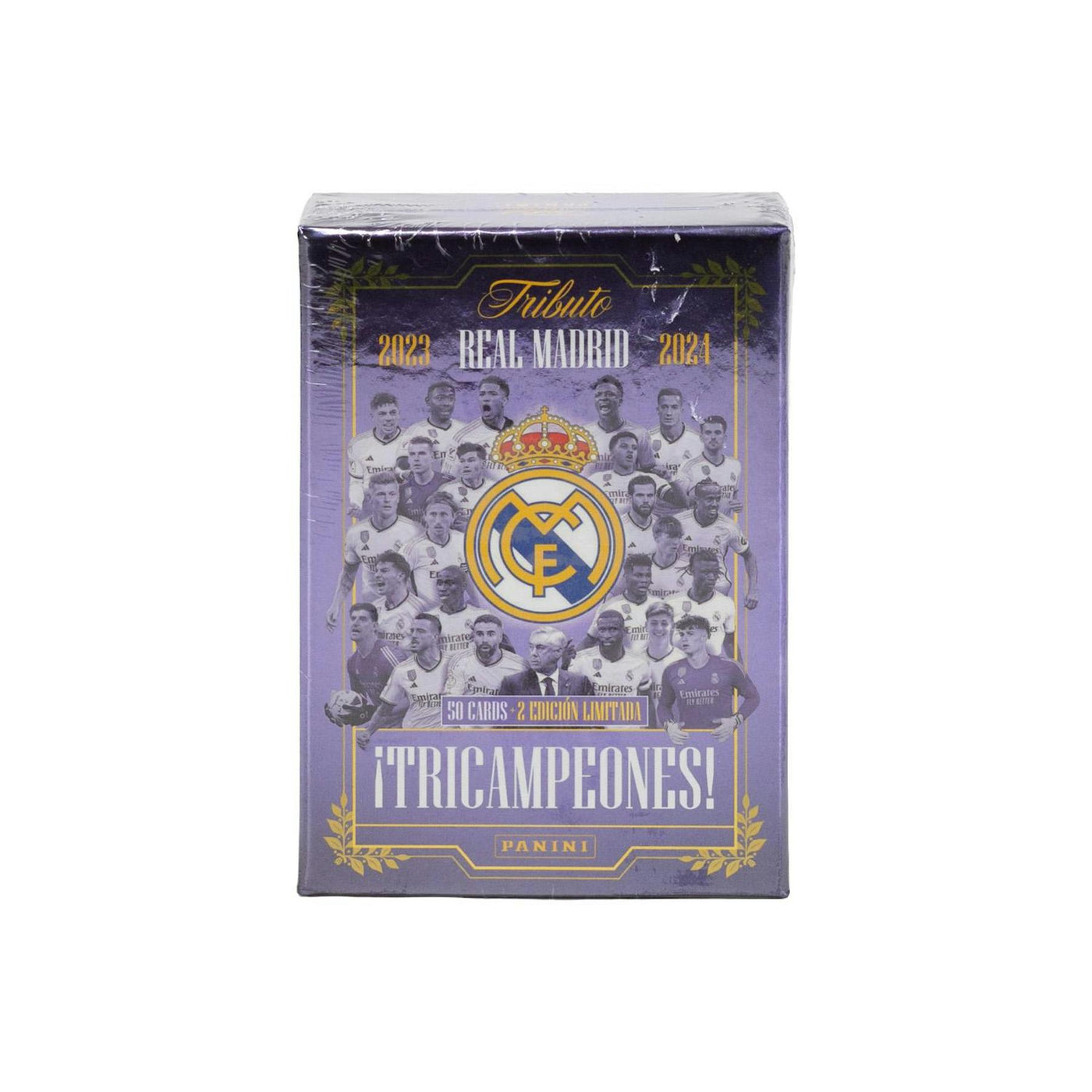 2023/24 Panini Real Madrid Tribute Three-Time Champion Soccer Hobby Set