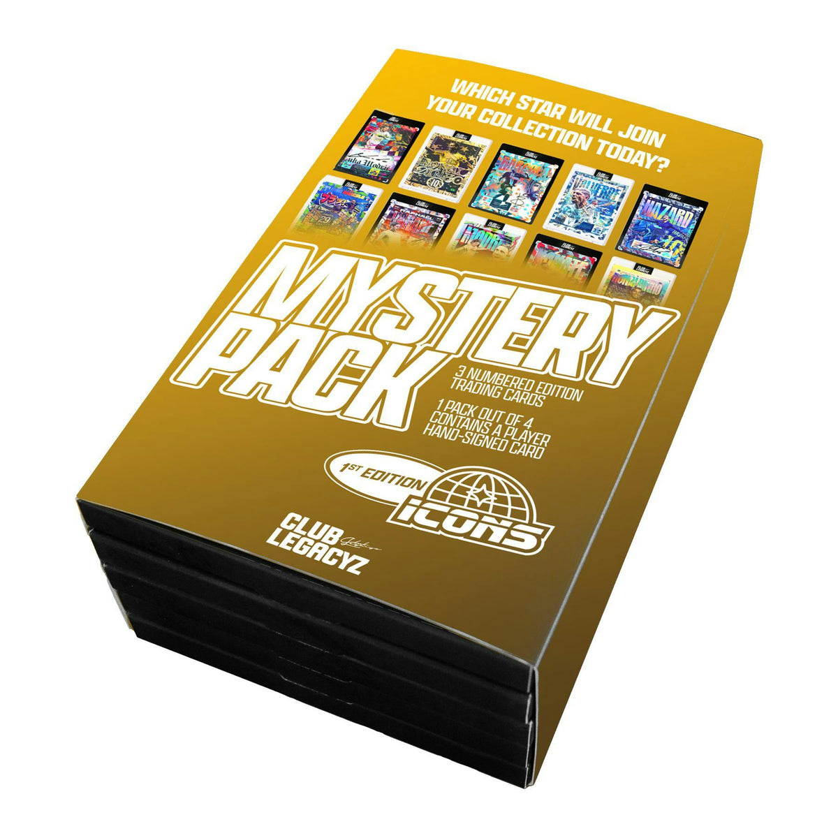2025 Club Legacyz Icons Soccer First Edition Hobby 6-Box Case