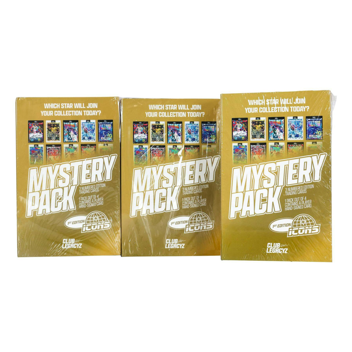 2025 Club Legacyz Icons Soccer First Edition Hobby 6-Box Case