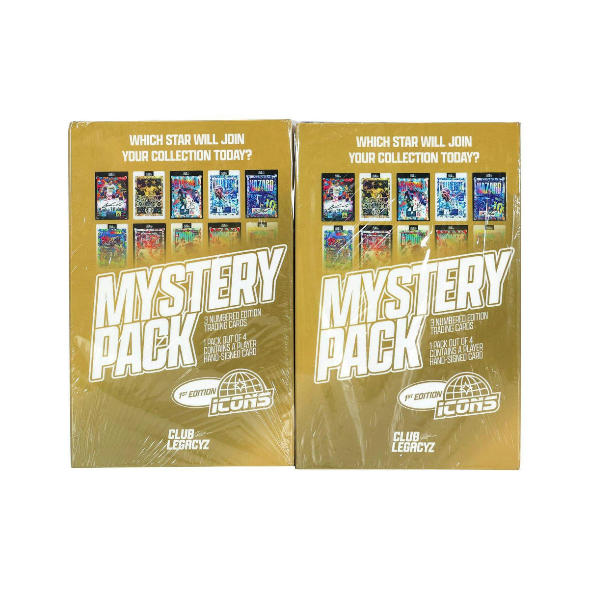 2025 Club Legacyz Icons Soccer First Edition Hobby 6-Box Case