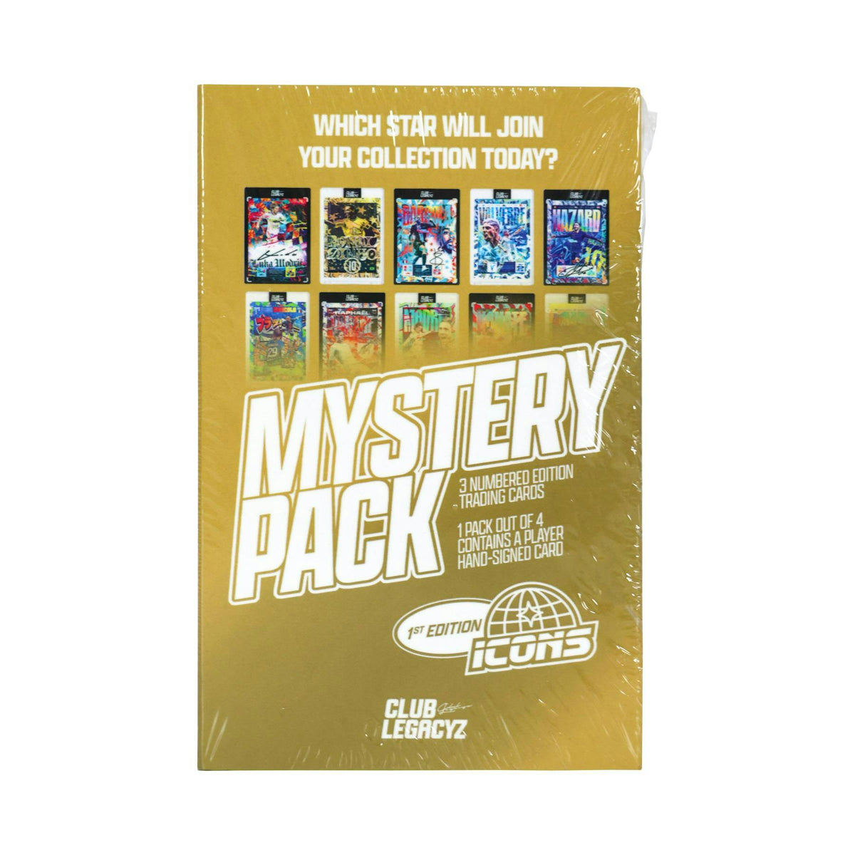 2025 Club Legacyz Icons Soccer First Edition Hobby 6-Box Case