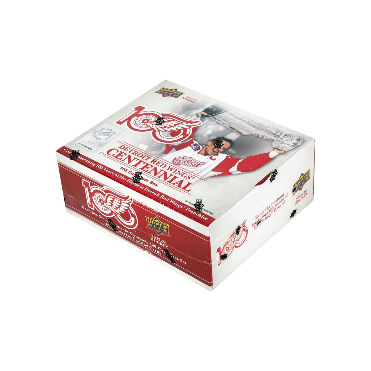 2025/26 Upper Deck Detroit Red Wings Centennial Hockey Box 20-Set Case