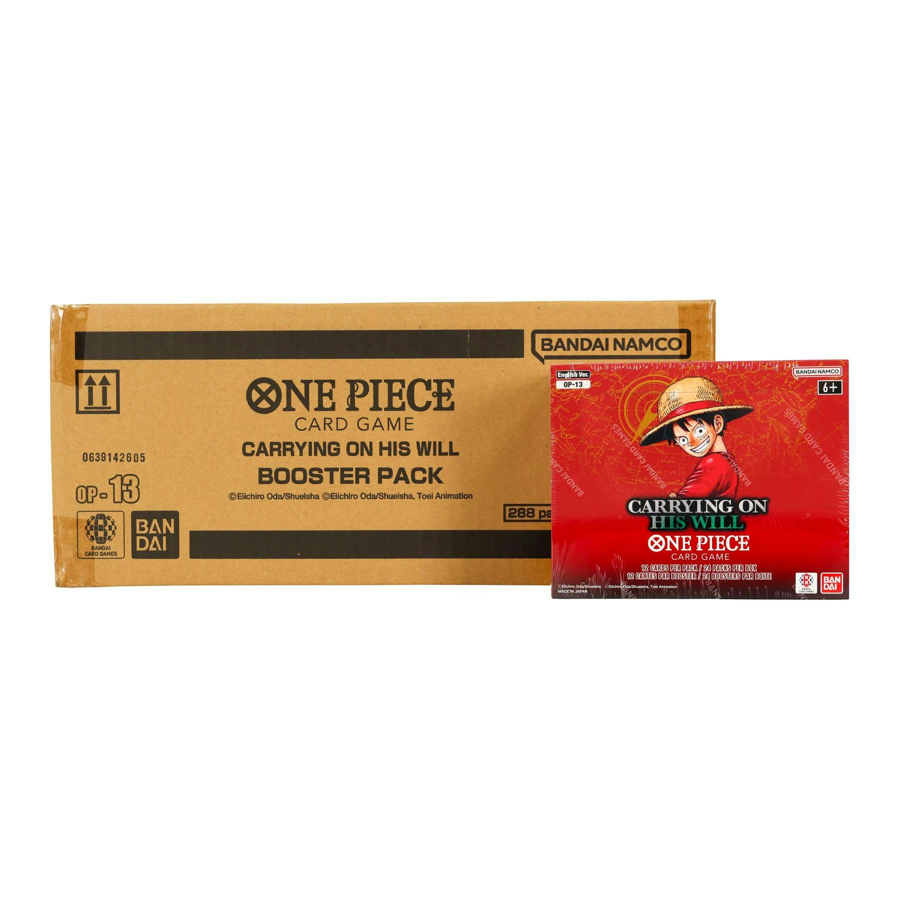 One Piece TCG: Carrying On His Will (OP-13) Booster 12-Box Case
