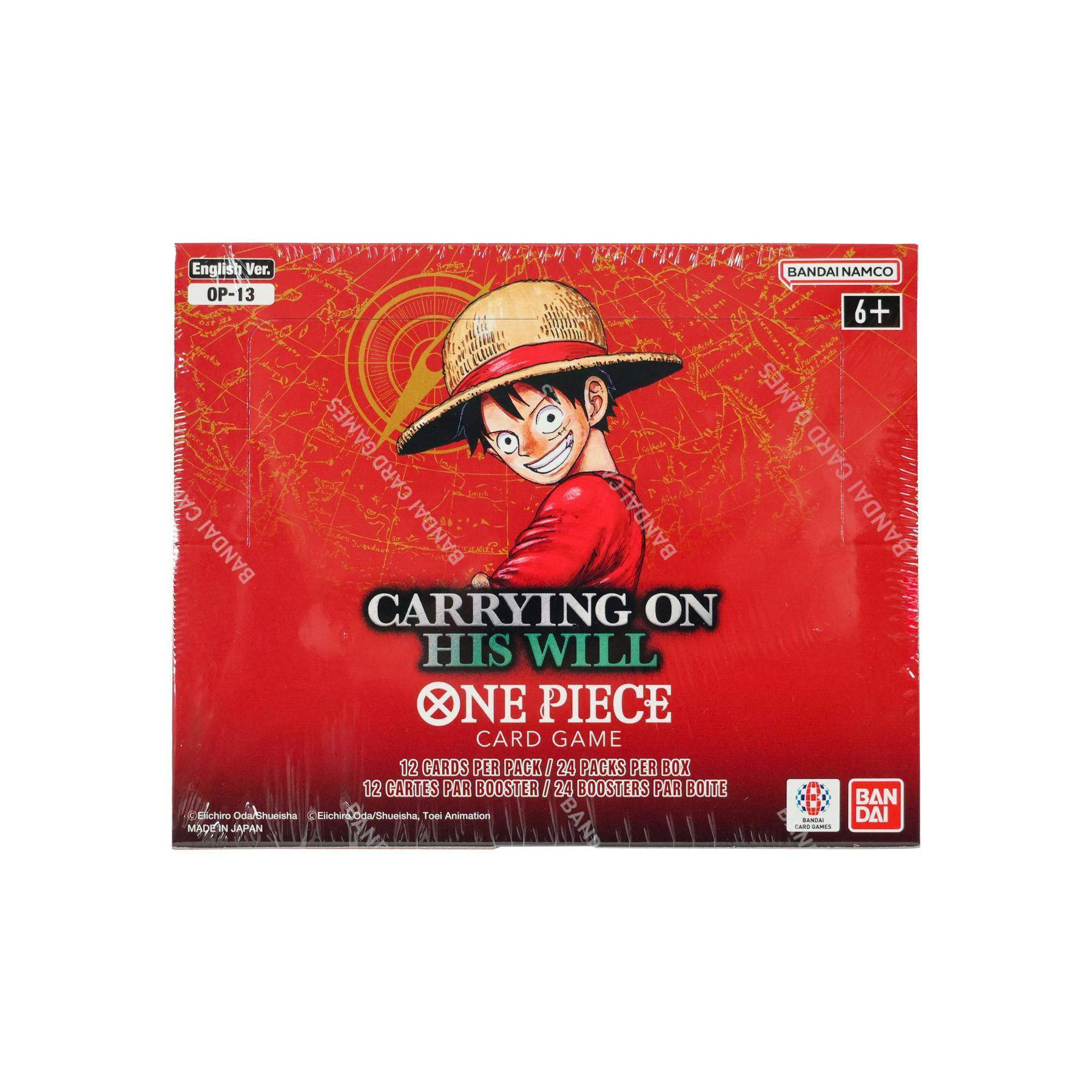 One Piece TCG: Carrying On His Will (OP-13) Booster 12-Box Case